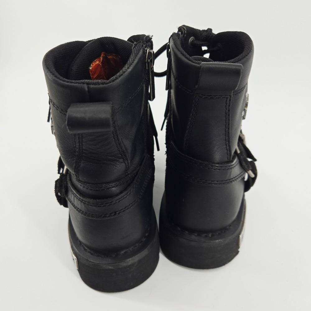 Harley-Davidson® Women's Becky 5.5-Inch Black Leather Motorcycle Boots 10 M - Picture 5 of 9